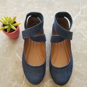Denim Ballet Flats